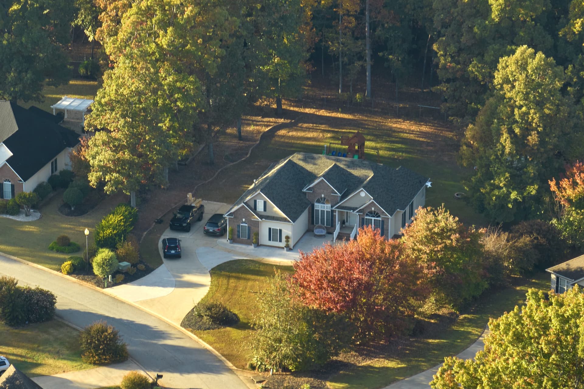 A single-family home exterior in Arlington